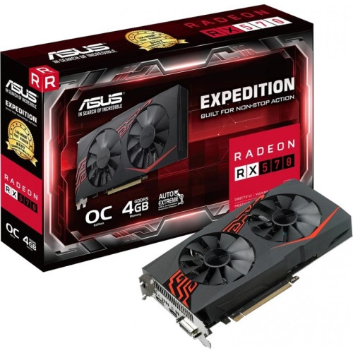 Відеокарта ATI Radeon RX 570 4 Gb GDDR5 Asus (EX-RX570-O4G) - зображення 1