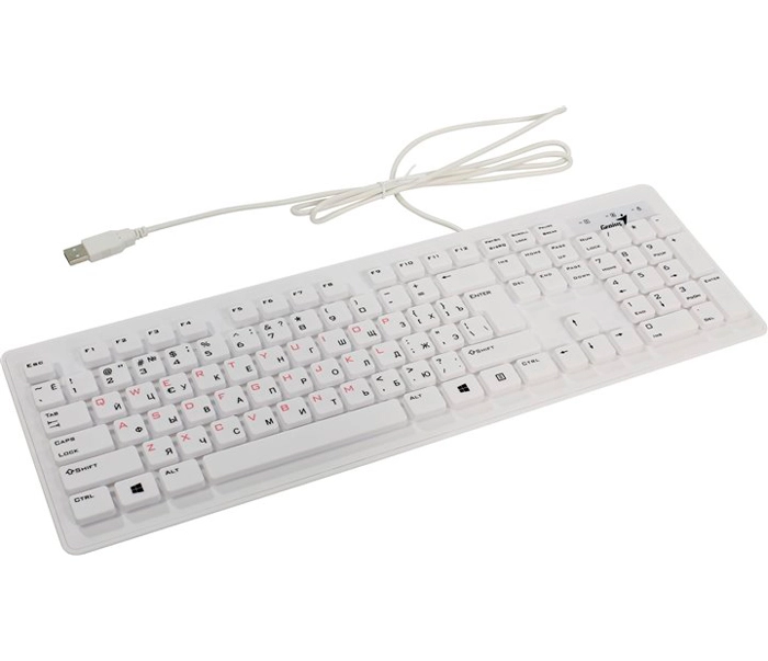 Клавіатура Genius Slim Star 130 USB white - зображення 1