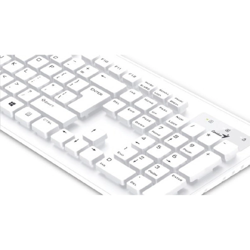 Клавіатура Genius Slim Star 130 USB white - зображення 3