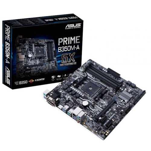 Мат. плата AM4 Asus PRIME B350M-A - зображення 1