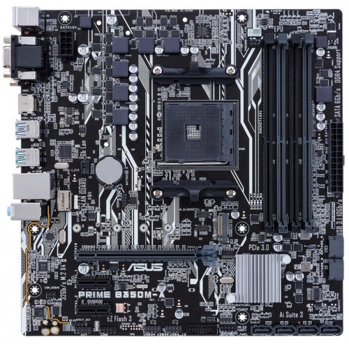 Мат. плата AM4 Asus PRIME B350M-A - зображення 2