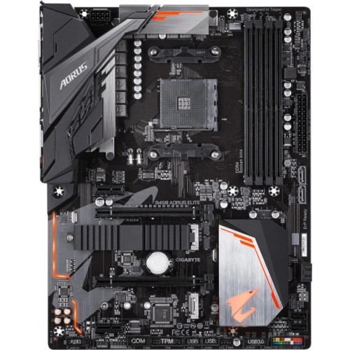 Мат. плата AM4 Gigabyte B450 AORUS ELITE - зображення 1
