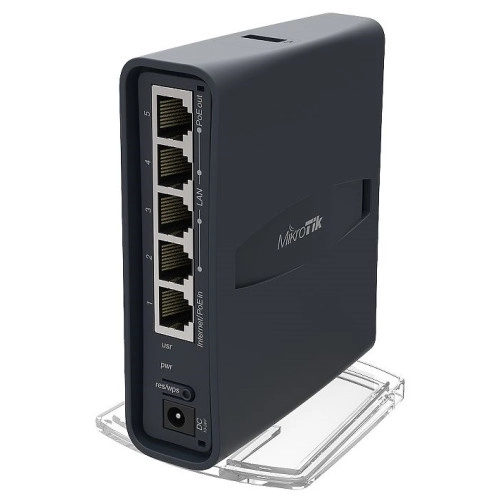 Маршрутизатор WiFi MikroTik RB952UI-5AC2ND-TC hAP AC lite tower - зображення 3