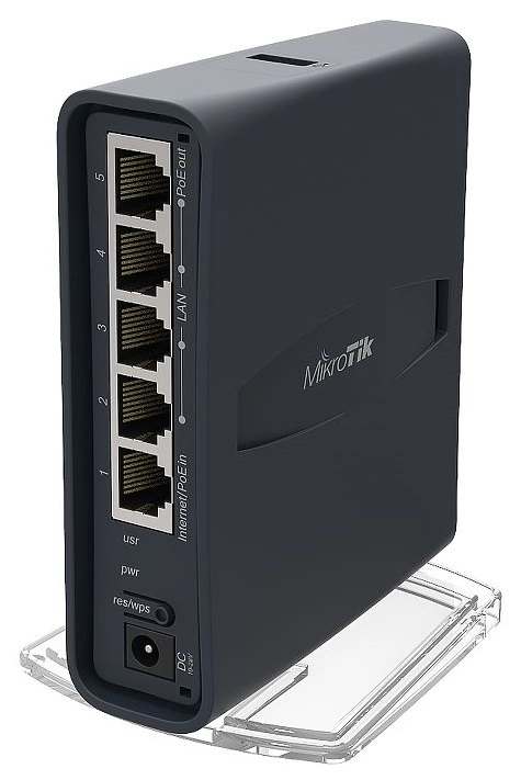 Маршрутизатор WiFi MikroTik RB952UI-5AC2ND-TC hAP AC lite tower - зображення 3