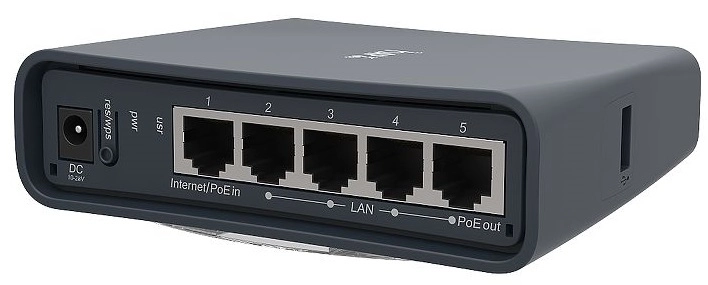 Маршрутизатор WiFi MikroTik RB952UI-5AC2ND-TC hAP AC lite tower - зображення 5