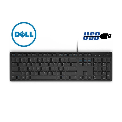 Клавіатура Dell KB216 (580-AHHE), мультимедійна, чорна, USB - зображення 1