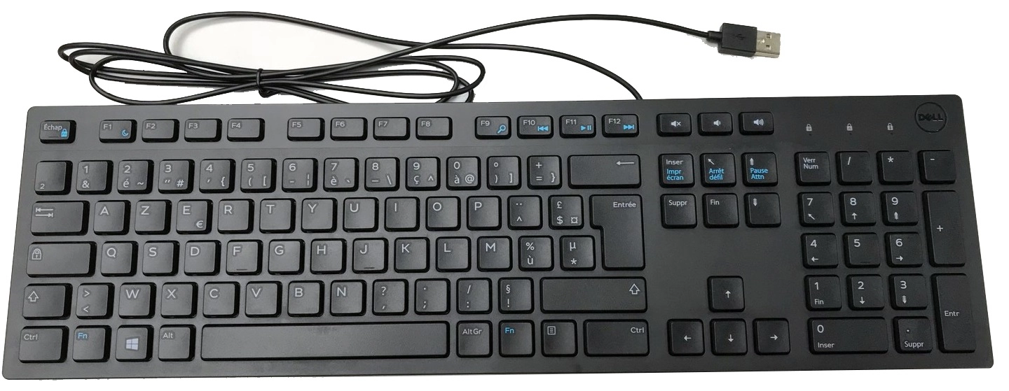 Клавіатура Dell KB216 (580-AHHE), мультимедійна, чорна, USB - зображення 2