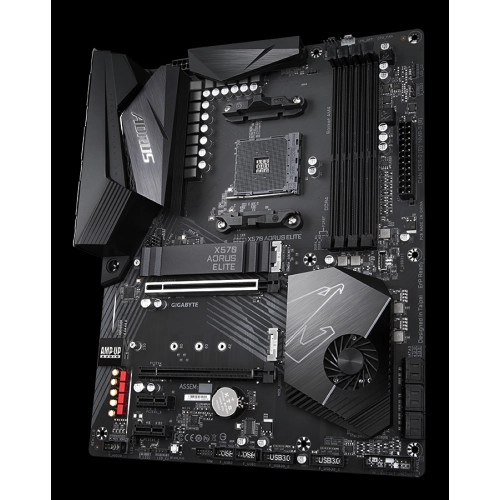 Мат. плата AM4 Gigabyte X570 AORUS ELITE - зображення 3
