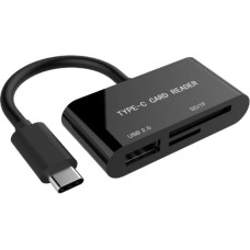Картрідер зовнішній Gembird Type-C SD/TF + USB2.0 (UHB-CR3-02)