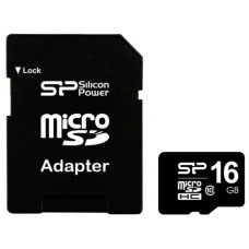 MicroSDHC 16 Gb SiliconPower class 10 UHS-I