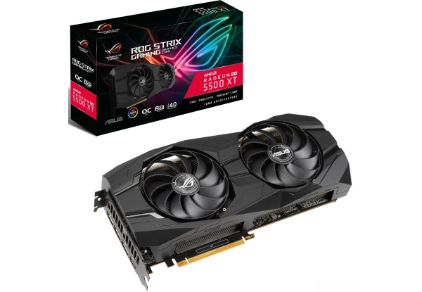 Відеокарта ATI Radeon RX 5500 XT 8 Gb GDDR6 Asus ROG STRIX (ROG-STRIX-RX5500XT-O8G-GAMING) - зображення 4