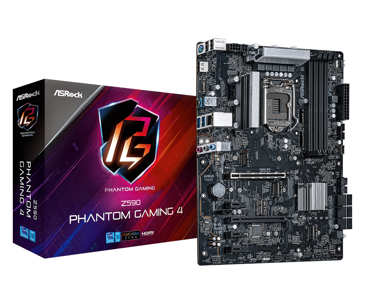 Мат. плата 1200 Asrock Z590 Phantom Gaming 4 - зображення 1