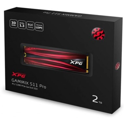 Накопичувач SSD NVMe M.2 2000GB A-DATA XPG GAMMIX S11 Pro (AGAMMIXS11P-2TT-C) - зображення 1