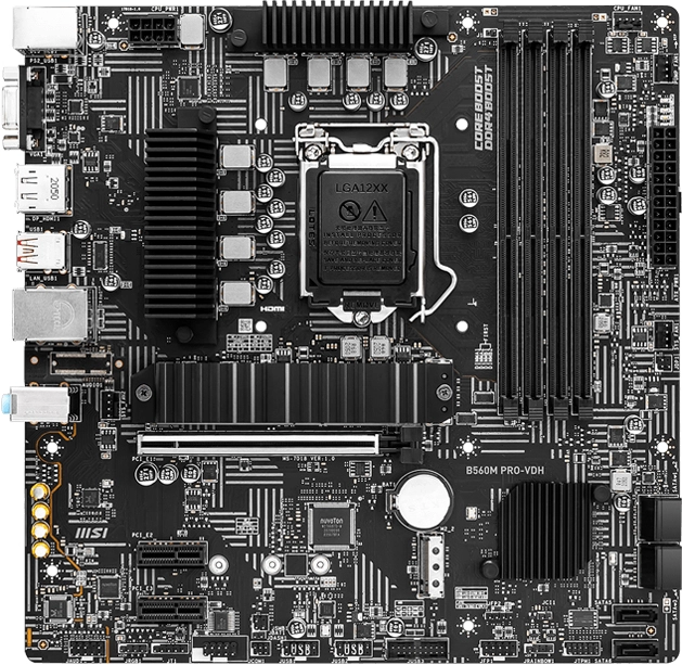 Мат. плата 1200 MSI B560M PRO-VDH - зображення 1
