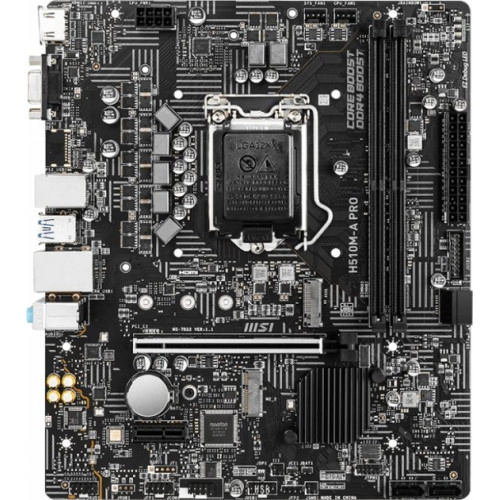 Мат. плата 1200 MSI H510M PRO - зображення 1