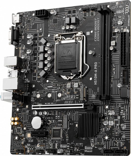 Мат. плата 1200 MSI H510M PRO - зображення 2
