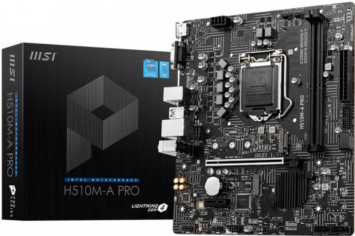 Мат. плата 1200 MSI H510M PRO - зображення 6
