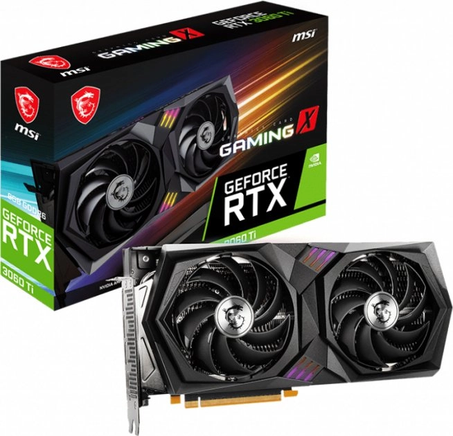 Відеокарта GeForce RTX 3060 Ti 8 GDDR6 MSI GAMING X (RTX 3060 Ti GAMING X 8G LHR) - зображення 6