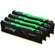 Пам'ять DDR4 RAM_64Gb (4x16Gb) 3600Mhz Kingston Fury Beast RGB (KF436C18BBAK4/64)