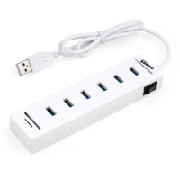 Концентратор USB 2.0 Vinga (VCP2H6USBCRSWWH)