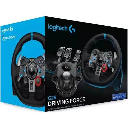Руль Logitech G29 Driving Force + Важіль перемикання передач Logitech Driving Force Shifter - зображення 1