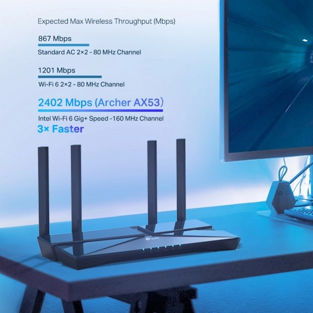 Маршрутизатор WiFi TP-Link Archer AX53 - зображення 4