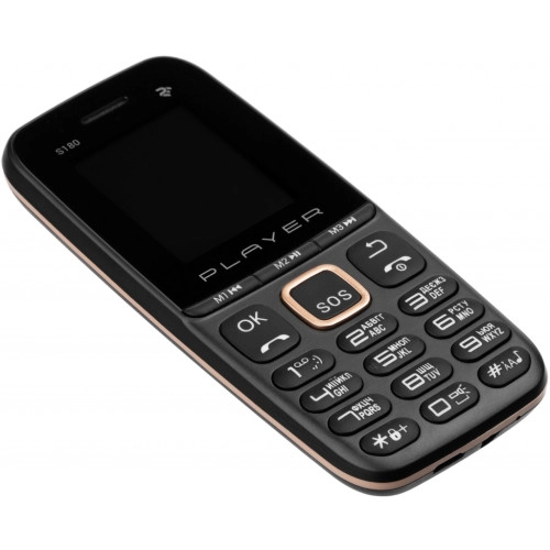 Мобільний телефон 2E S180 2021 Dual Sim Black&Gold без ЗП (688130243384) - зображення 5