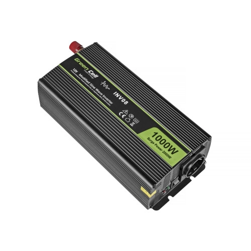 Інвертор Green Cell  INV08 12V-220V 1000W - зображення 2