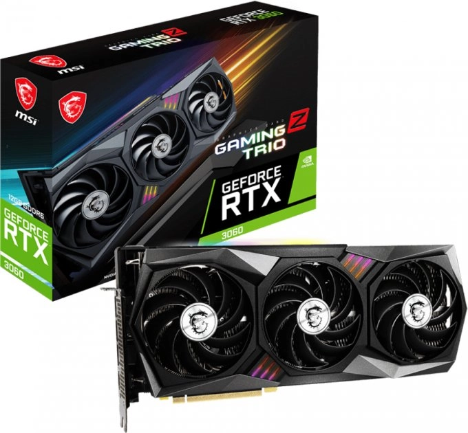 Відеокарта GeForce RTX 3060 12 GDDR6 MSI GAMING Z TRIO (RTX 3060 GAMING Z TRIO 12G) - зображення 6