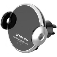 Авто-кріплення + бездротовий ЗП ColorWay AutoSense Car Wireless Charger 2 15W Black