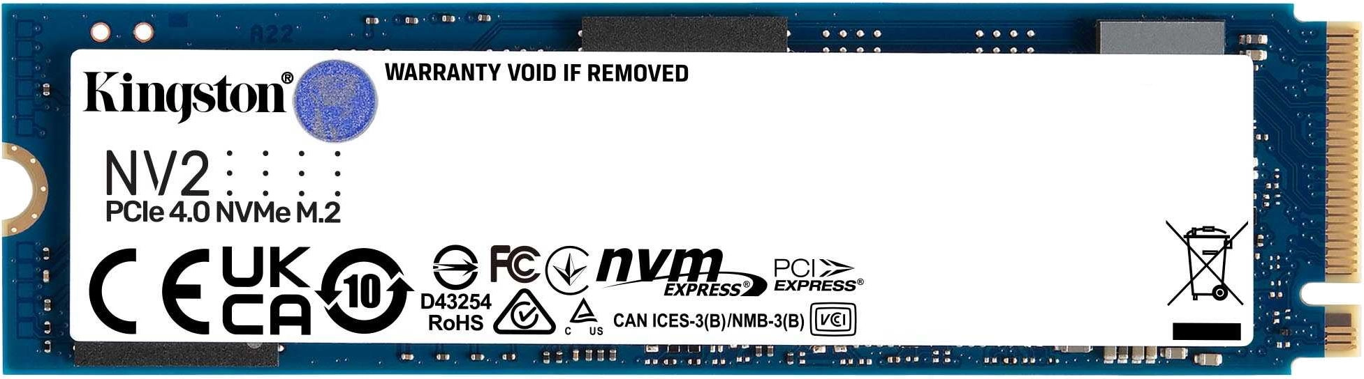 Накопичувач SSD NVMe M.2 2000GB Kingston NV2 (SNV2S\/2000G) - зображення 1