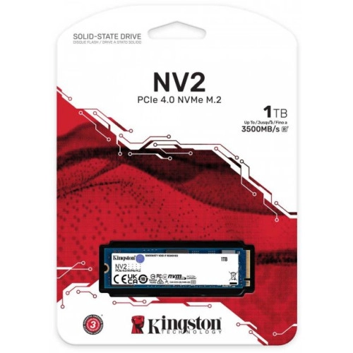 Накопичувач SSD NVMe M.2 1000GB Kingston NV2 (SNV2S\/1000G) - зображення 1