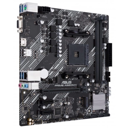 Мат. плата AM4 Asus PRIME A520M-K - зображення 3