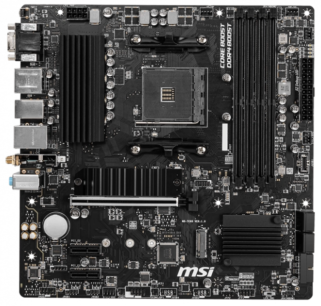Мат. плата AM4 MSI B550M PRO-VDH WIFI - зображення 1