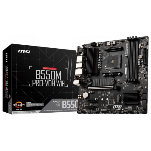 Мат. плата AM4 MSI B550M PRO-VDH WIFI - зображення 5