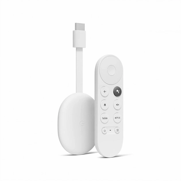 Медіаплеєр Google Chromecast 4.0 HD з Google TV Snow (GAO3131) - зображення 1