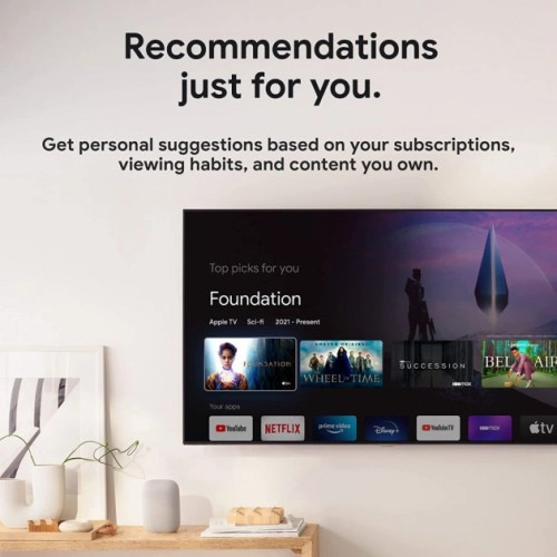 Медіаплеєр Google Chromecast 4.0 HD з Google TV Snow (GAO3131) - зображення 7