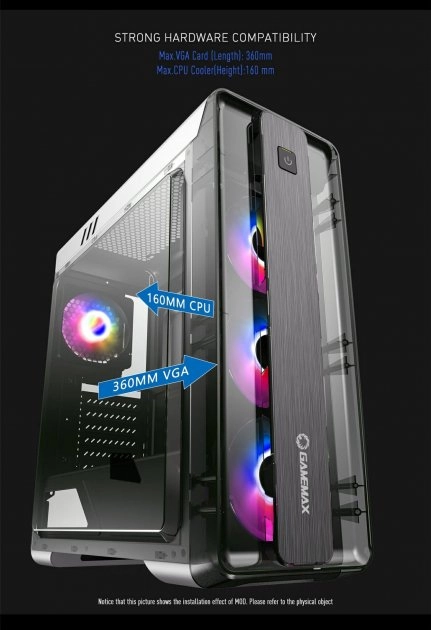 Корпус GAMEMAX Moonlight FRGB-White - зображення 12