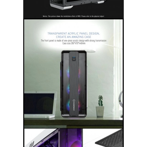 Корпус GAMEMAX Moonlight FRGB-White - зображення 15