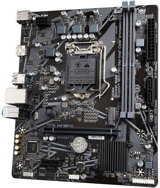 Мат. плата 1200 Gigabyte H470M K - зображення 1