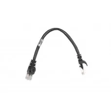 Патч-корд 2E Cat 5e, UTP, Black 0.20m - зображення 1