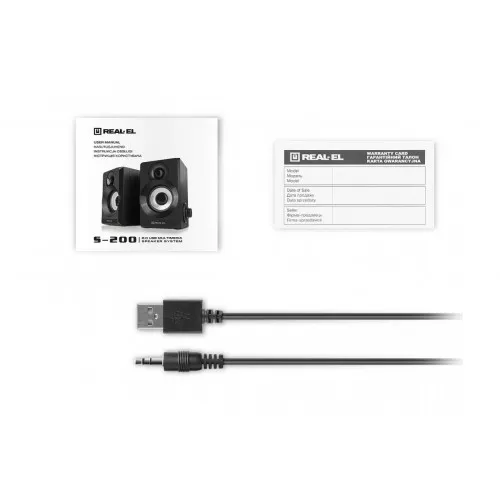 Колонки REAL-EL S-200 Black - зображення 6