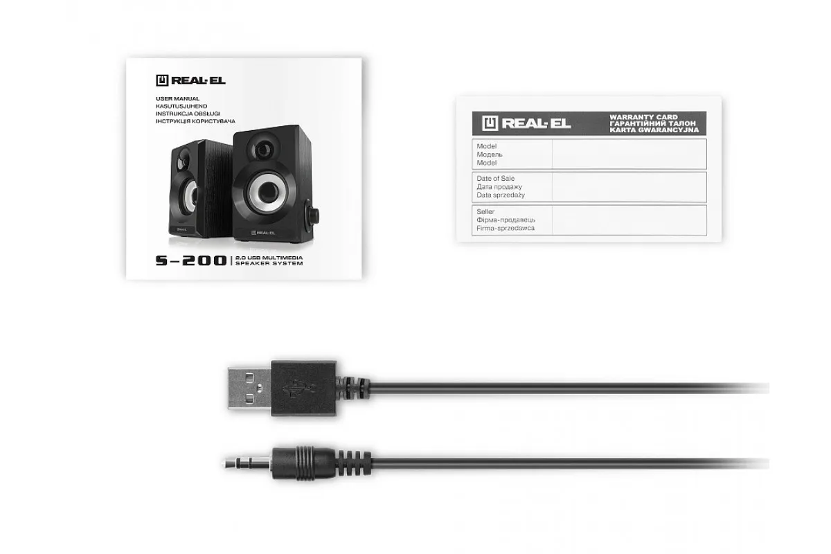 Колонки REAL-EL S-200 Black - зображення 6