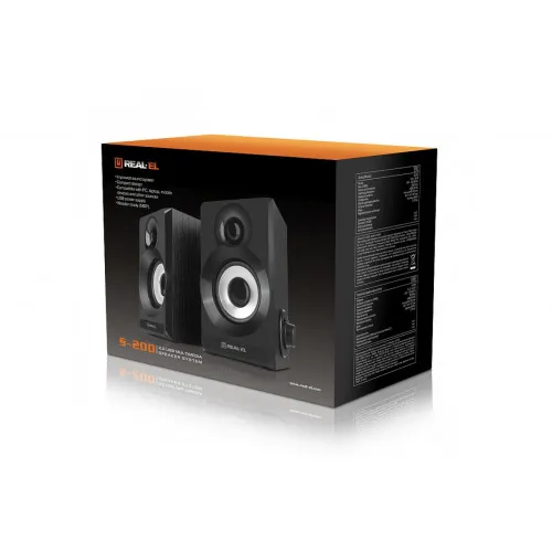 Колонки REAL-EL S-200 Black - зображення 7
