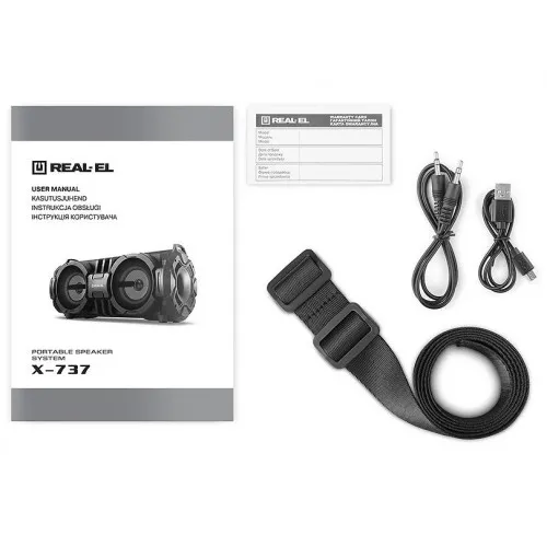Колонка портативна REAL-EL X-737 Black - зображення 9