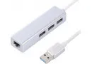 Мережевий адаптер + USB Hub Maxxter (NEAH-3P-01) - зображення 1