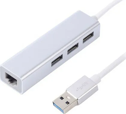 Мережевий адаптер + USB Hub Maxxter (NEAH-3P-01) - зображення 1
