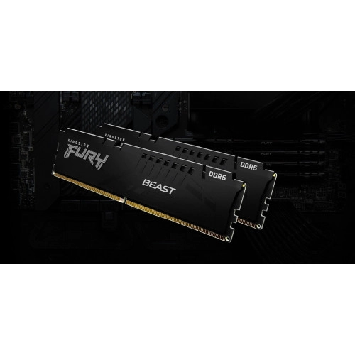 Пам'ять DDR5 RAM_64Gb (2x32Gb) 6000Mhz Kingston Fury Beast Black (KF560C40BBK2-64) - зображення 5