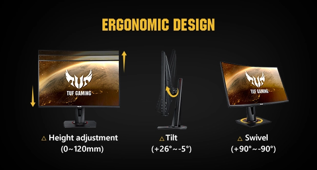 Монітор 27 Asus TUF GAMING VG27VQ - зображення 7