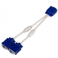 Перехідник VGA (M) to 2x VGA (F), 10 см, Atcom (10800)